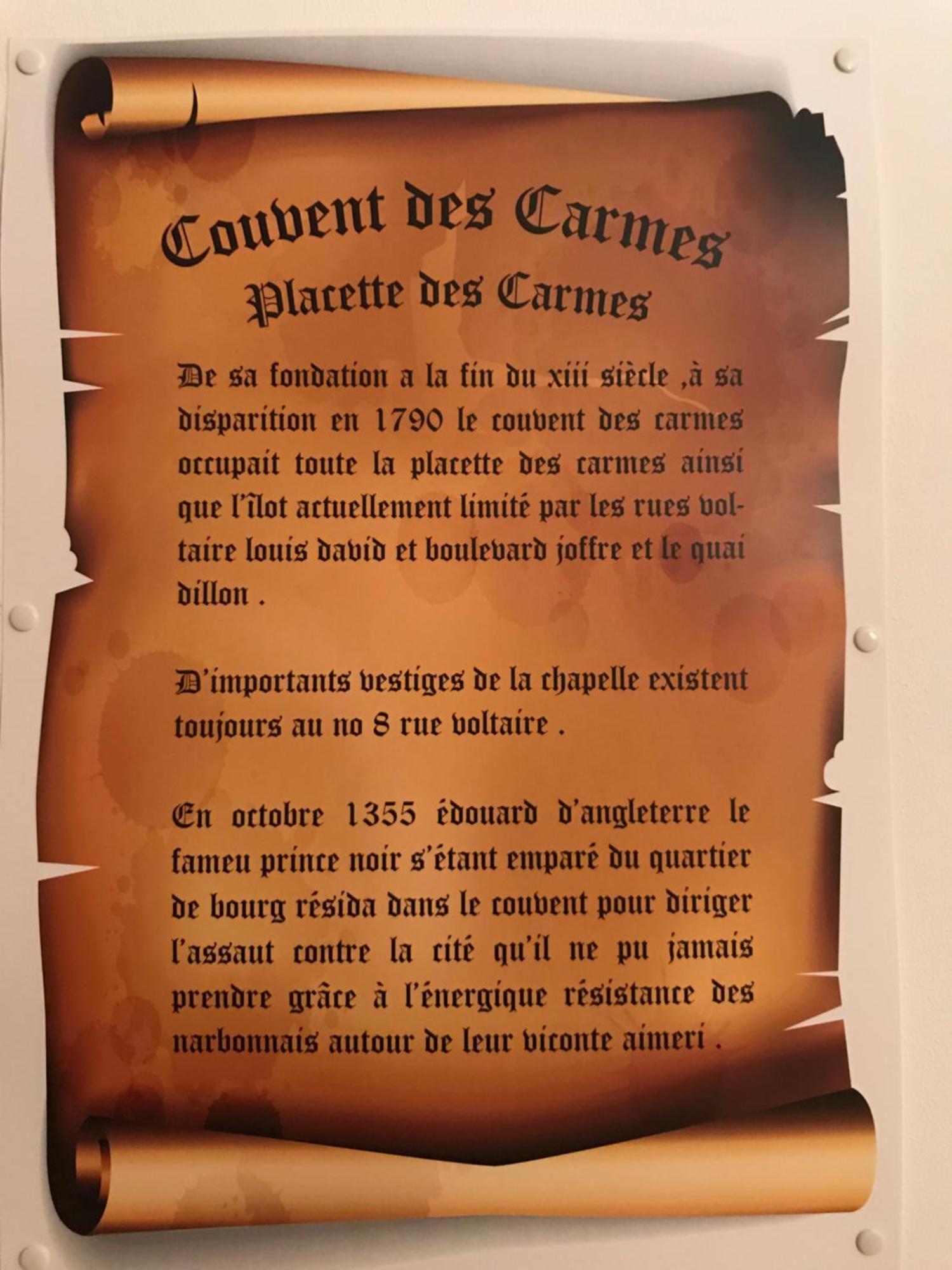 Couvent Des Carmes Hotell Narbonne Eksteriør bilde